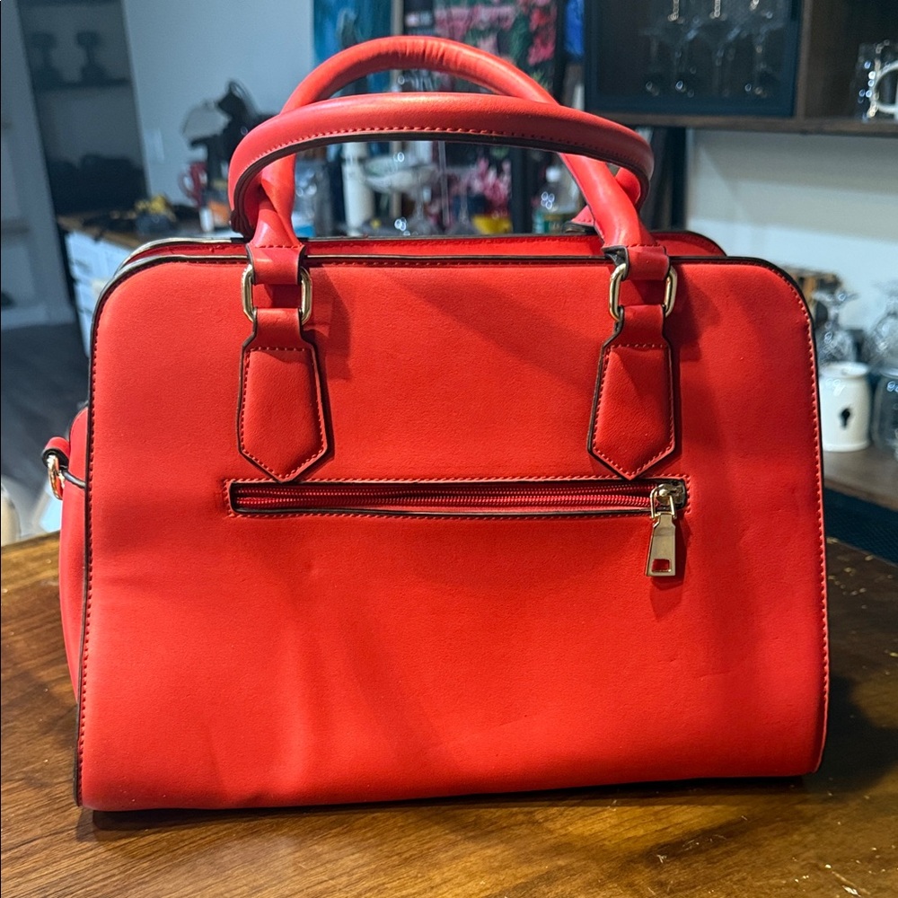Chic Red Satchel Bag